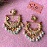 Peacock Earrings (Golden)